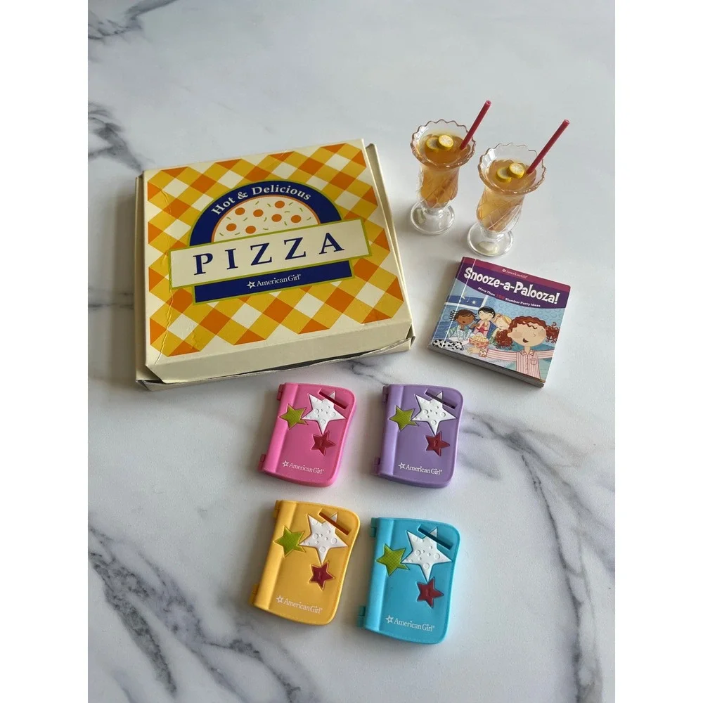 American Girl Sleepover Food and Fun Set WITH AG 300 Wishes Game